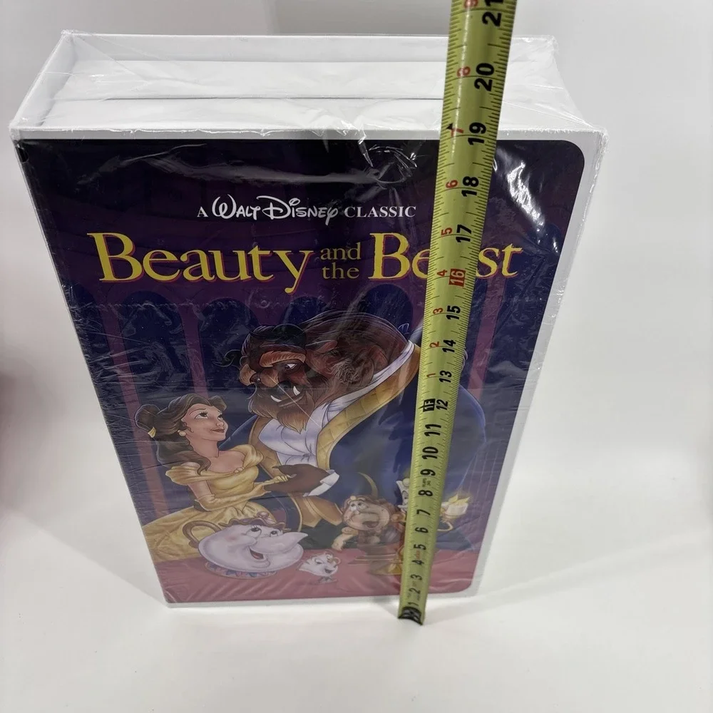 Disney Beauty and The Beast Oversized VHS Box Throw Blanket - 50